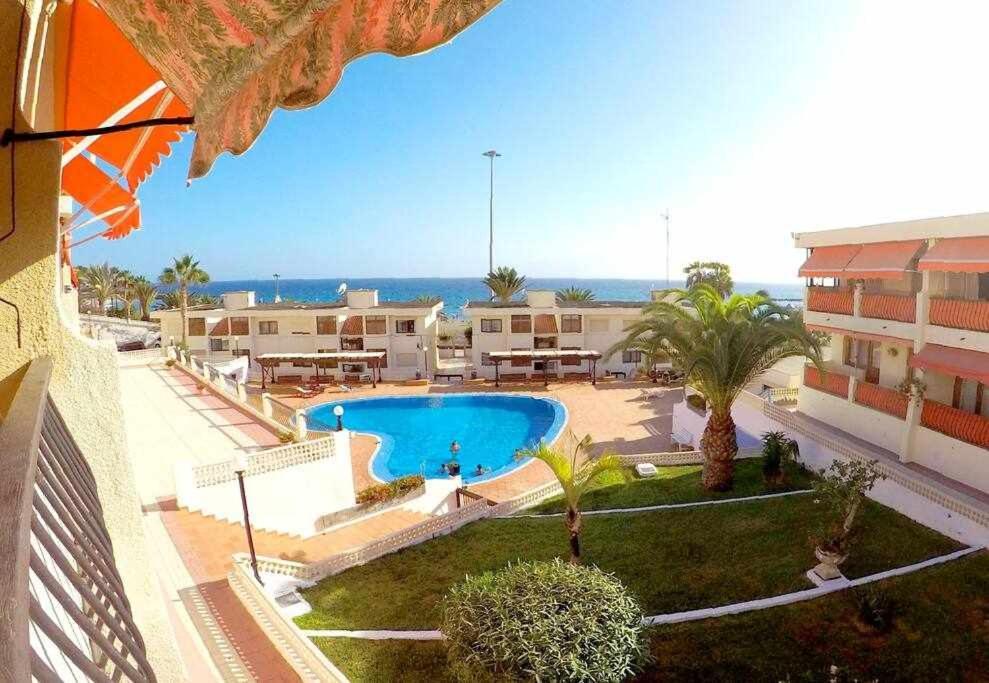 Vera Mar 9C Primera Linea Con Piscina Y Parking Los Cristianos  Kültér fotó