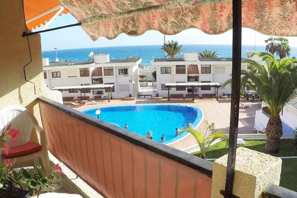 Vera Mar 9C Primera Linea Con Piscina Y Parking Los Cristianos  Kültér fotó
